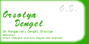 orsolya dengel business card